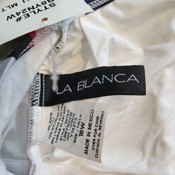 LA BLANKA one piece swimsuit 16W Size - Picture 5 of 8